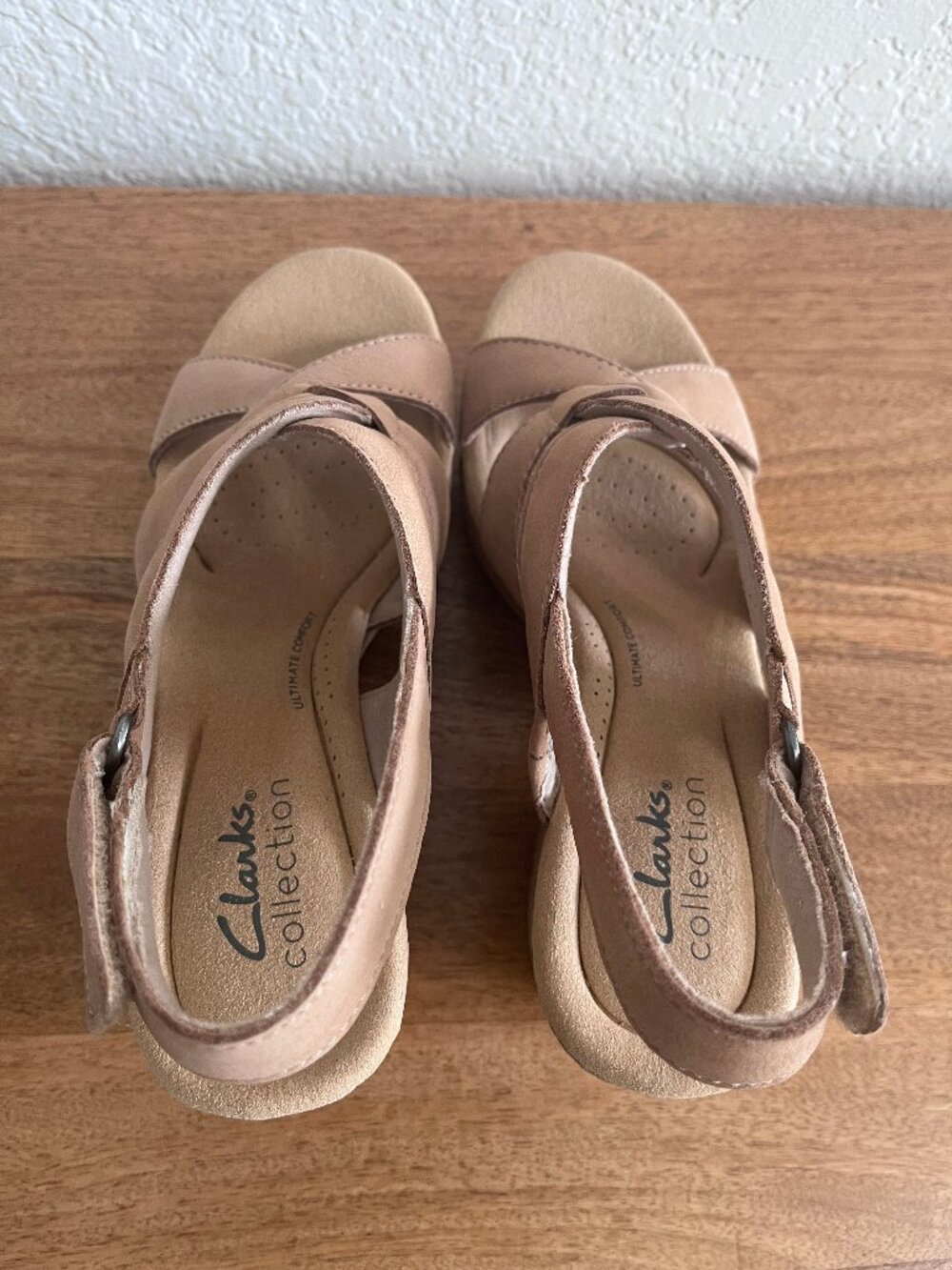 Clarks Collection Giselle Beach Sand Suede Wedge Platform Sandal 6 - Picture 10 of 15